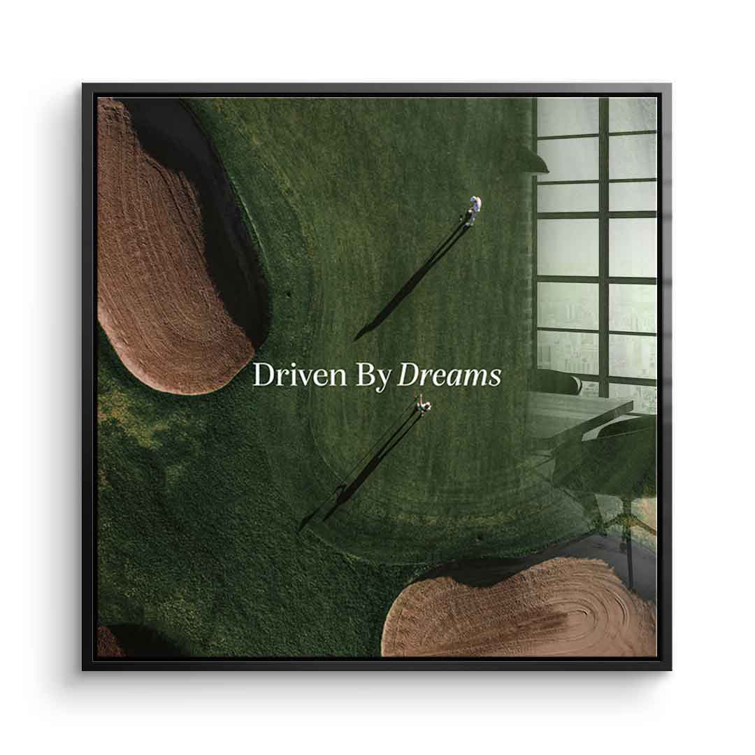 Driven by dreams #Golf V1 - Square Edition - Acrylic glass print