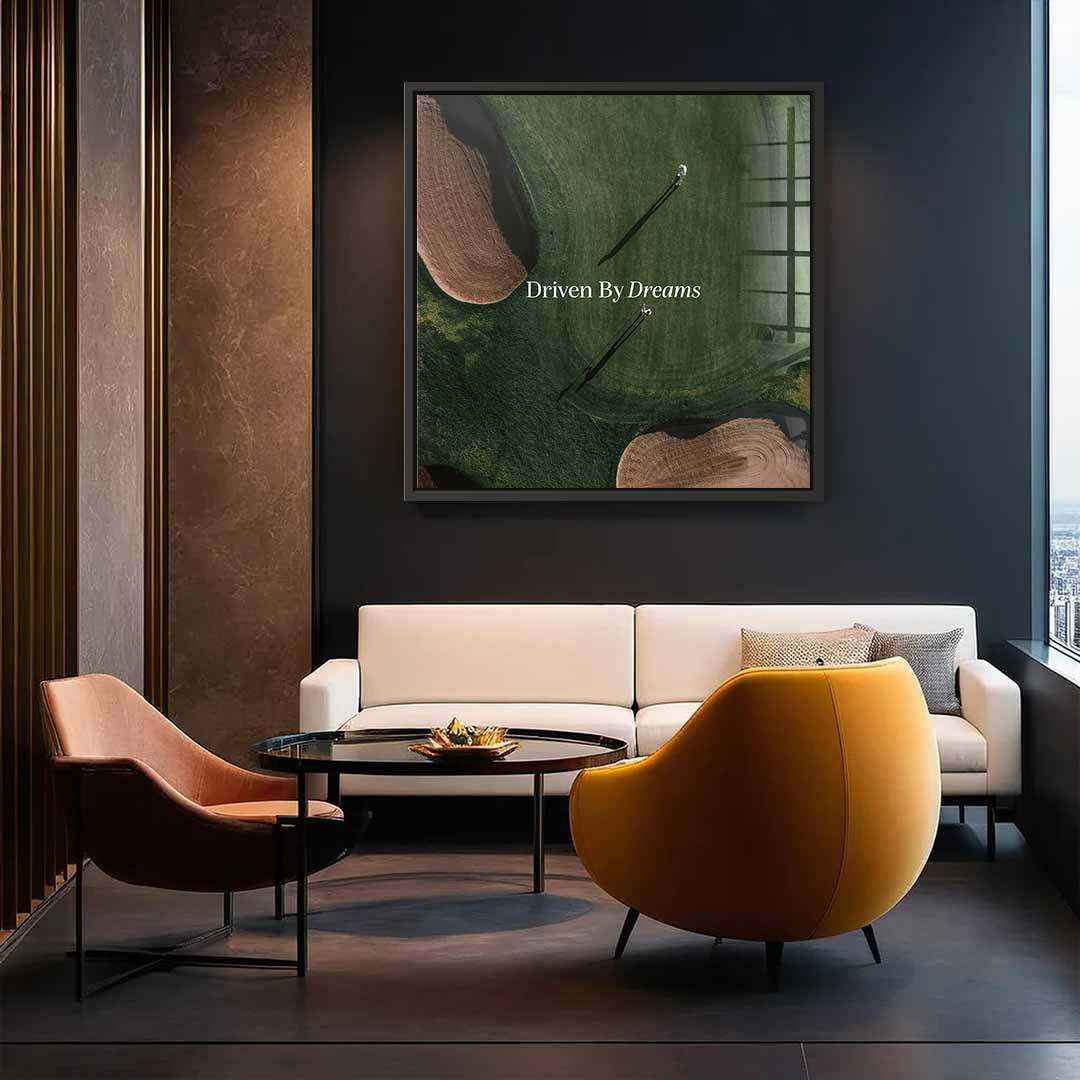 Driven by dreams #Golf V1 - Square Edition - Acrylic glass print
