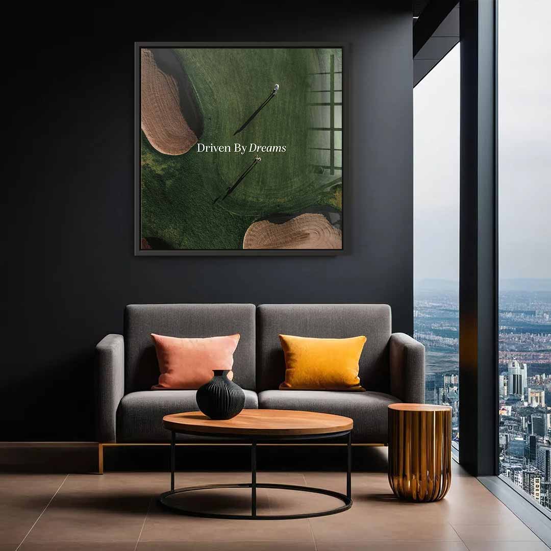 Driven by dreams #Golf V1 - Square Edition - Acrylic glass print