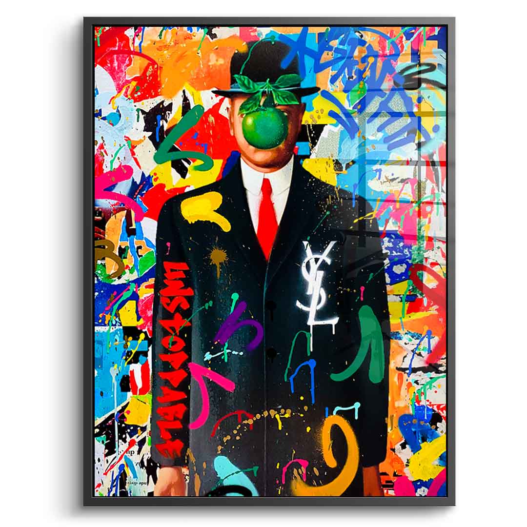 Magritte Graffiti - Acrylic Glass
