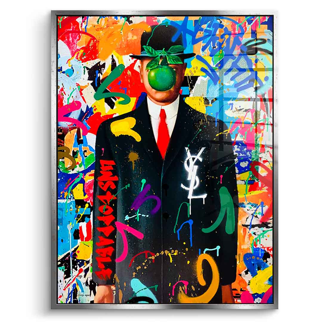 Magritte Graffiti - Acrylic Glass