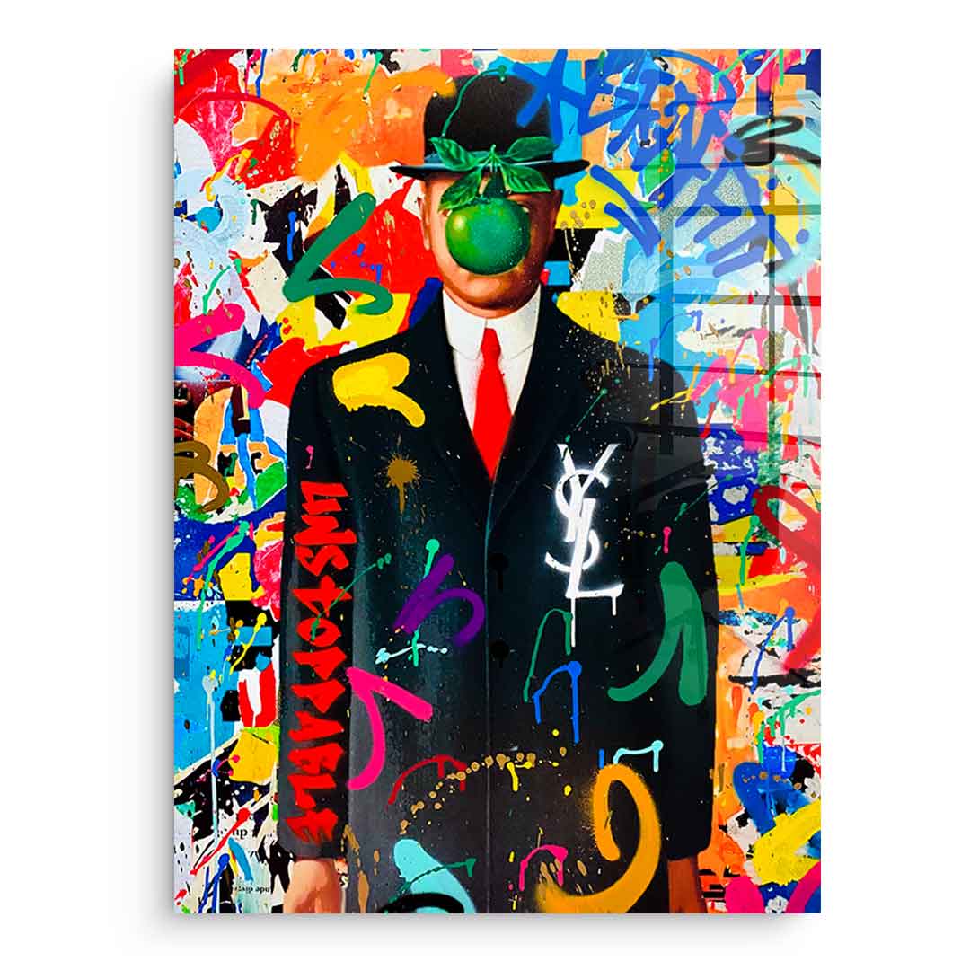 Magritte Graffiti - Acrylic Glass