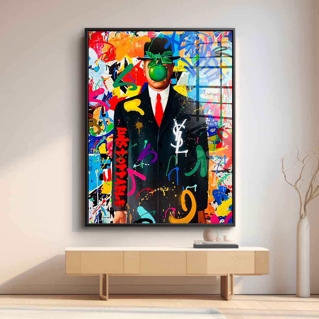 Magritte Graffiti - Acrylic Glass