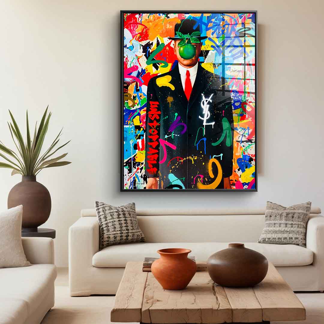 Magritte Graffiti - Acrylic Glass