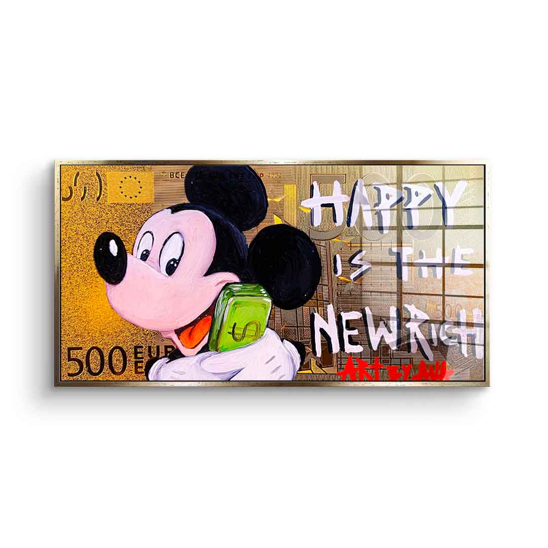 Happy Is The New Rich - Acrylglas