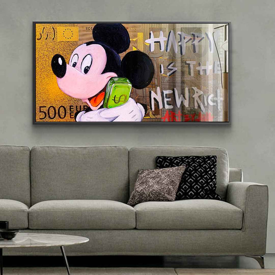Happy Is The New Rich - Acrylglas