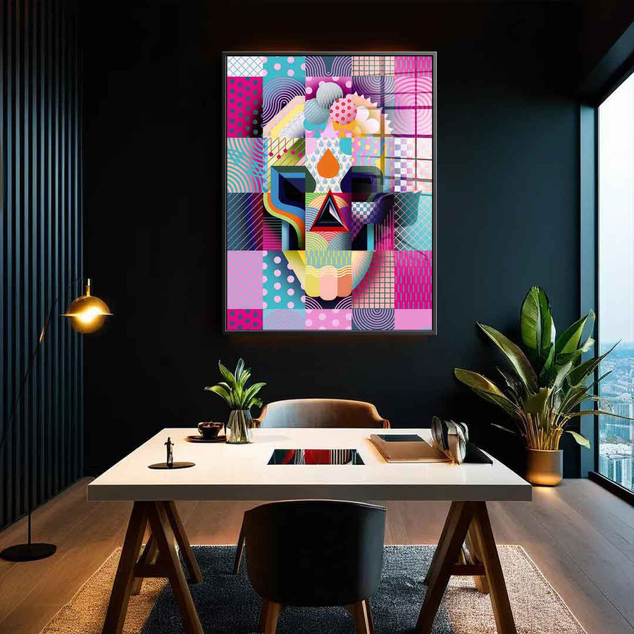Happy Skull - Akryl