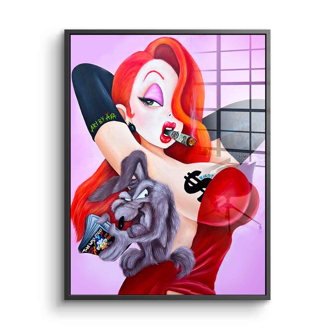 Posing Jessica Rabbit - Acrylglas