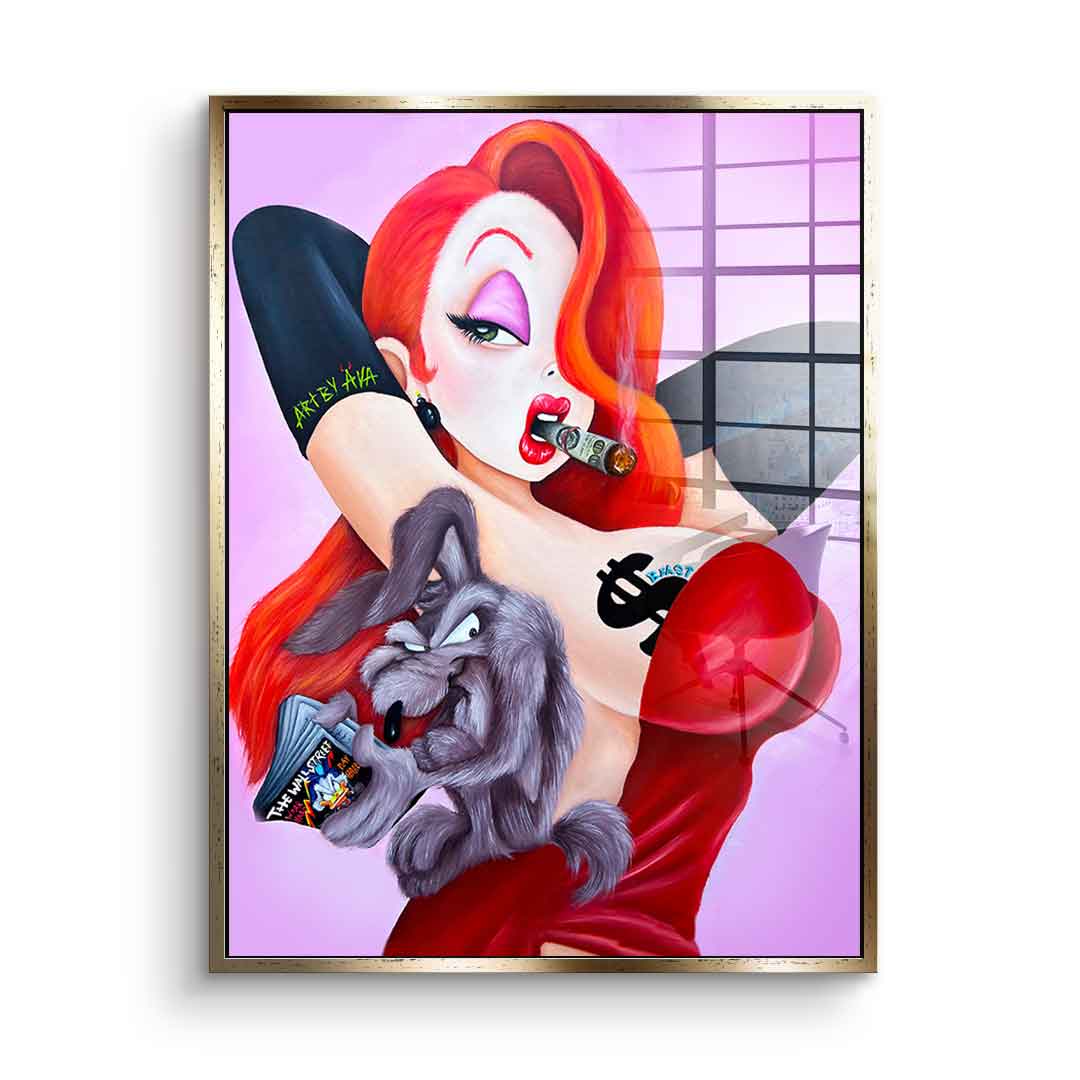 Posing Jessica Rabbit - Acrylglas