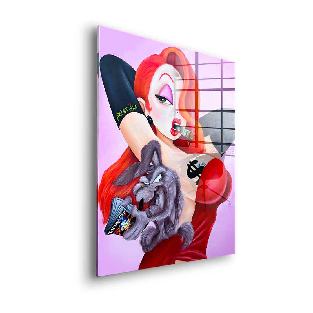 Posing Jessica Rabbit - Acrylglas