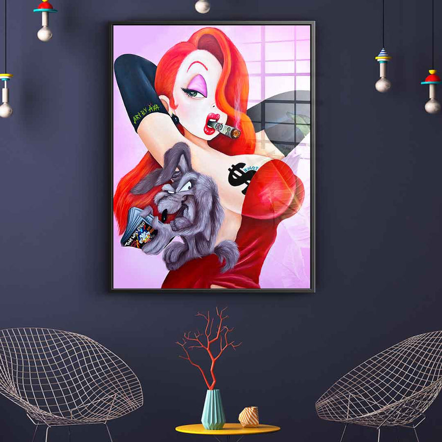 Posing Jessica Rabbit – szkło akrylowe