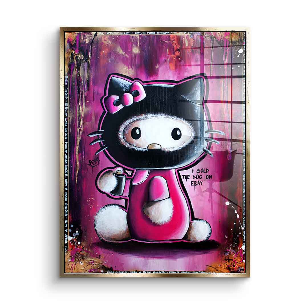 Hello Graffiti Kitty - Acrylic glass