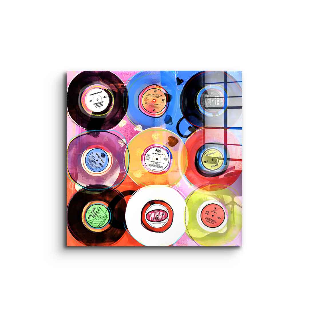 Hip-Hop Vinyl Collection - Acrylglas