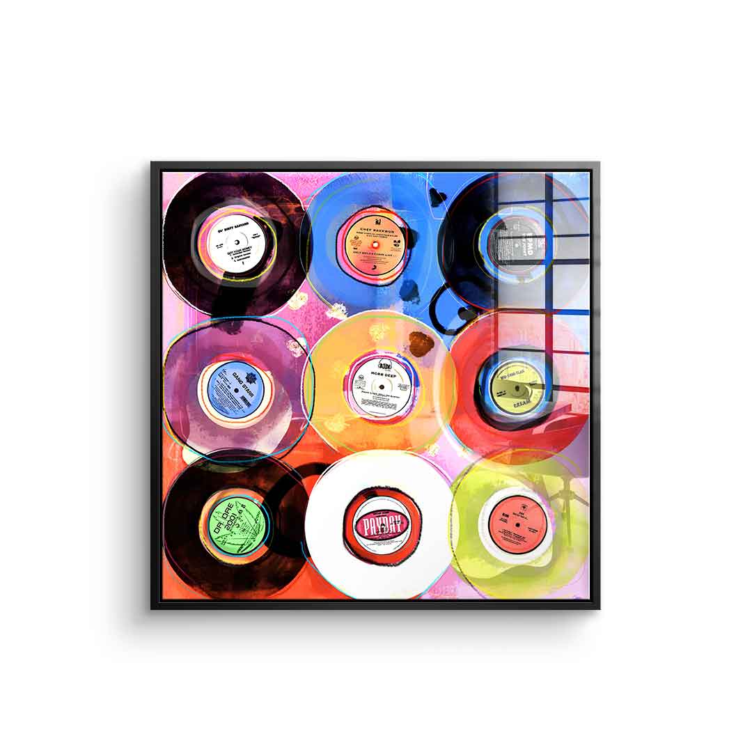Hip-Hop Vinyl Collection - Acrylglas