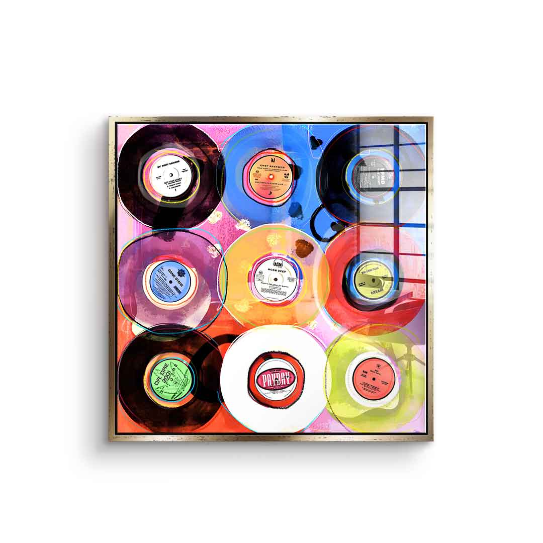 Hip-Hop Vinyl Collection - Acrylglas