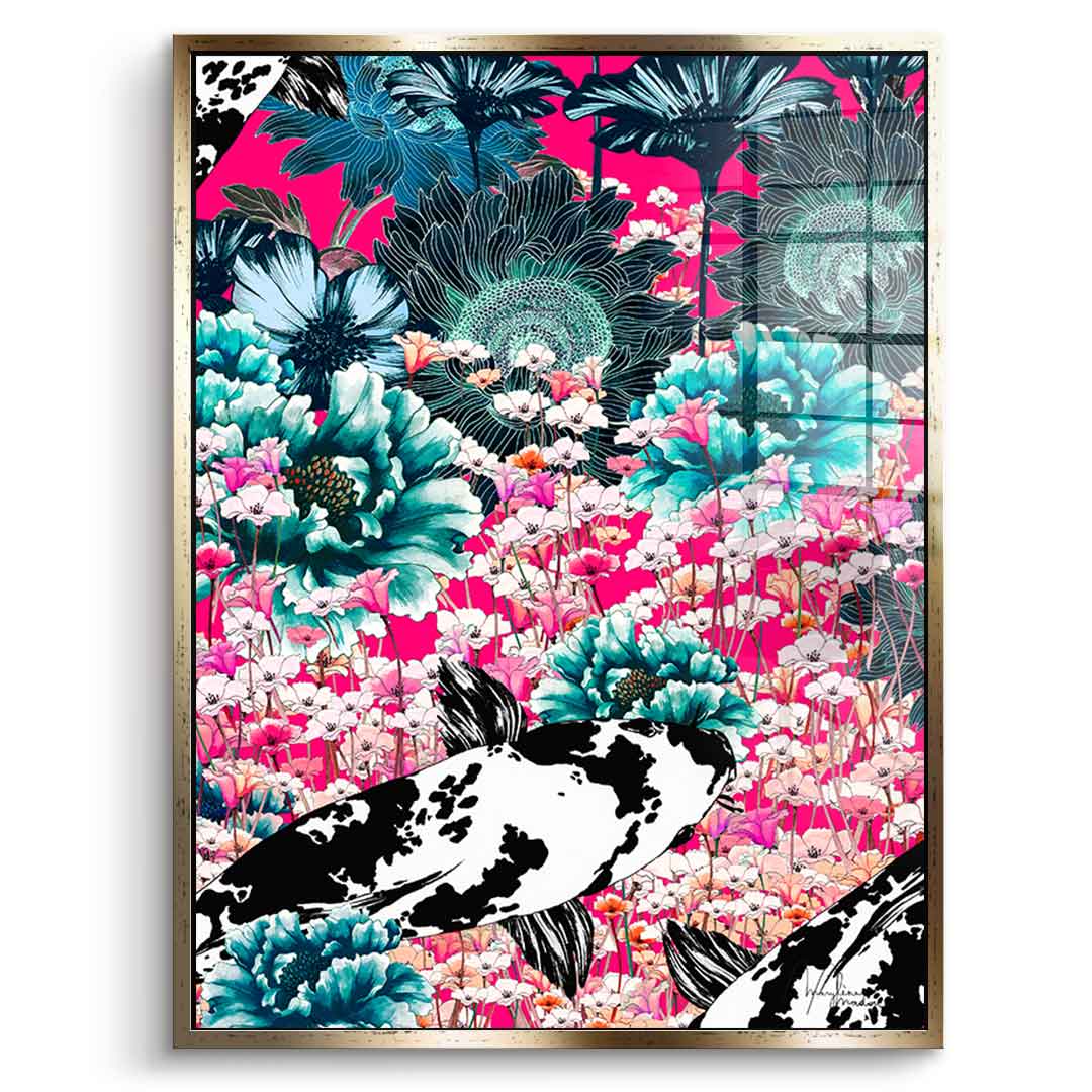 Koi Japan Sun - Szkło akrylowe