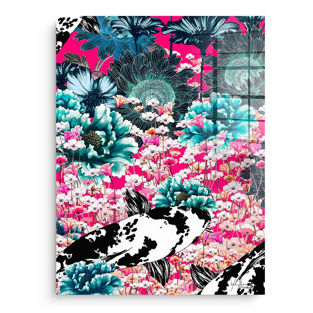 Koi Japan Sun - Szkło akrylowe