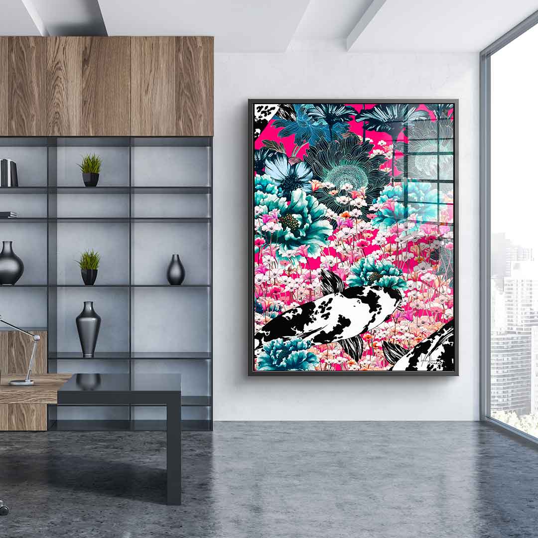 Koi Japan Sun - Szkło akrylowe