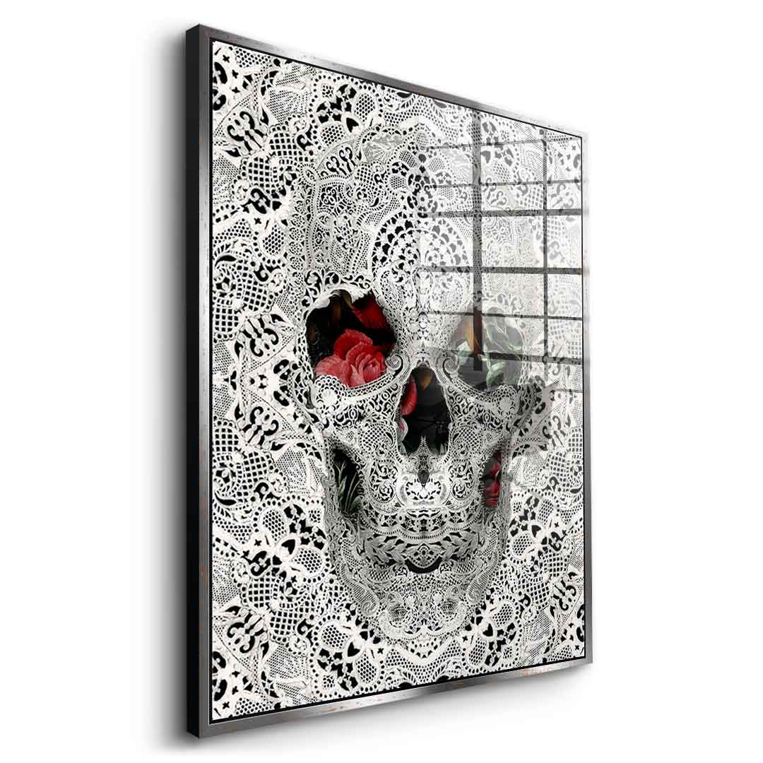 Lace Skull - Acrylglas