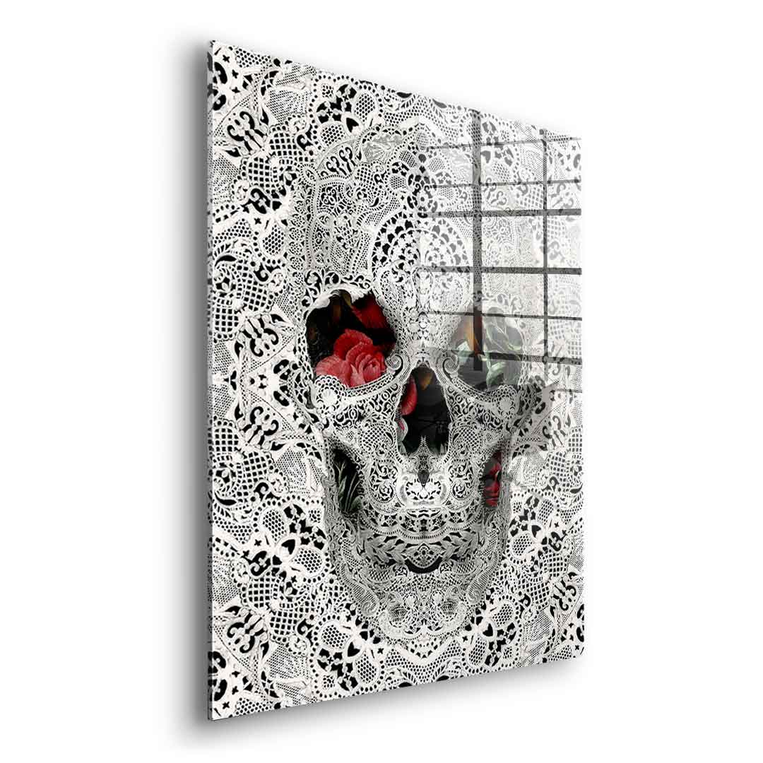Lace Skull - Acrylglas