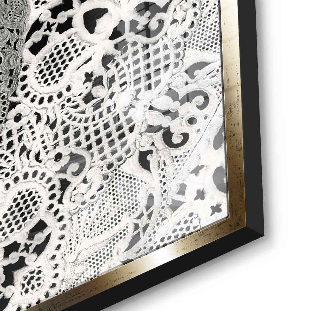 Lace Skull - Acrylglas