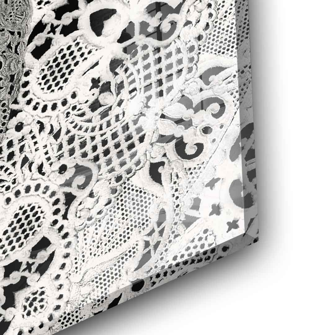 Lace Skull - Acrylglas