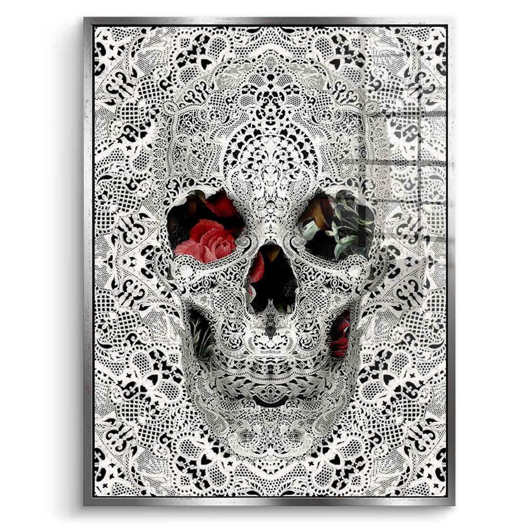Lace Skull - Acrylglas
