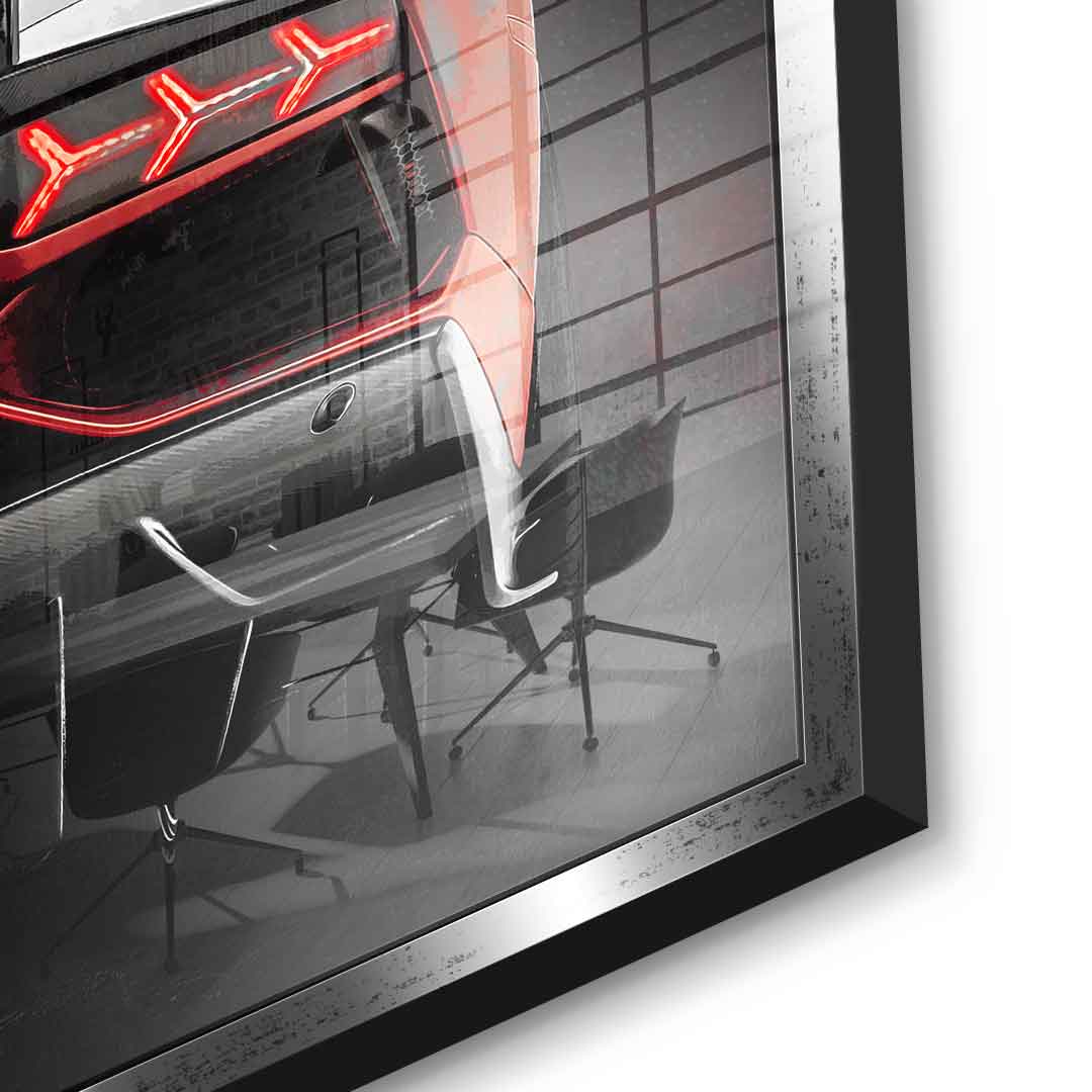 Lambo Backside - Acrylglas