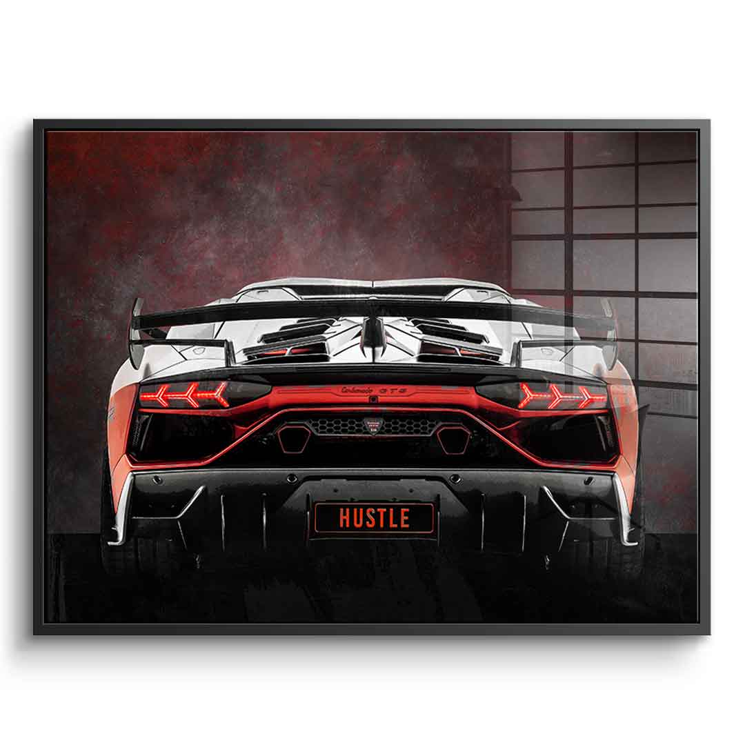 Lambo Backside - Acrylglas