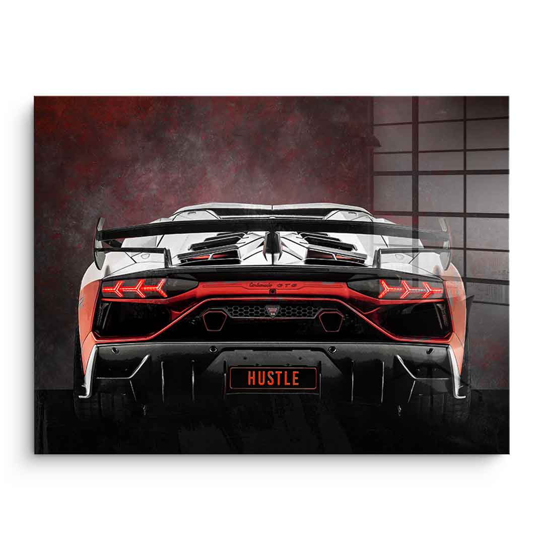 Lambo Backside - Acrylglas