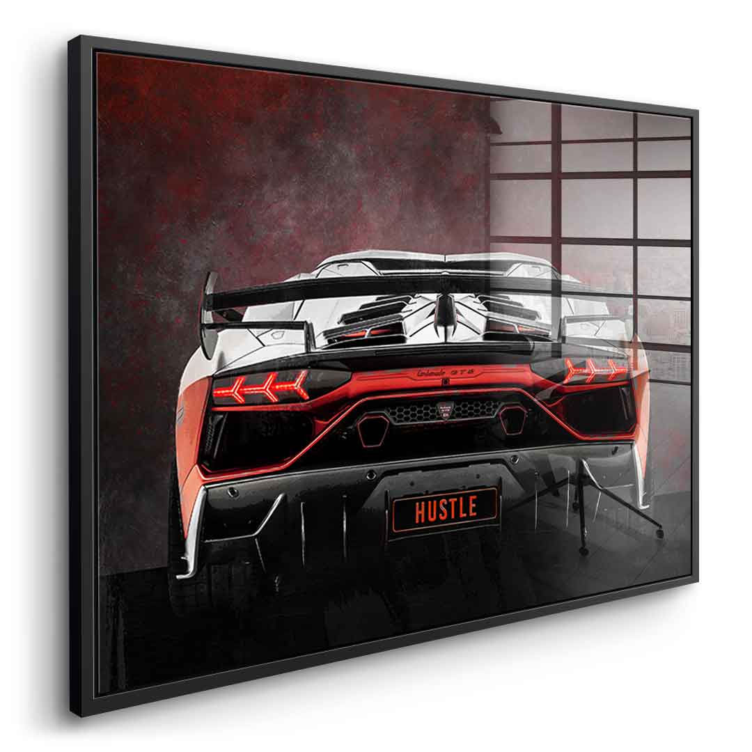 Lambo Backside - Acrylglas