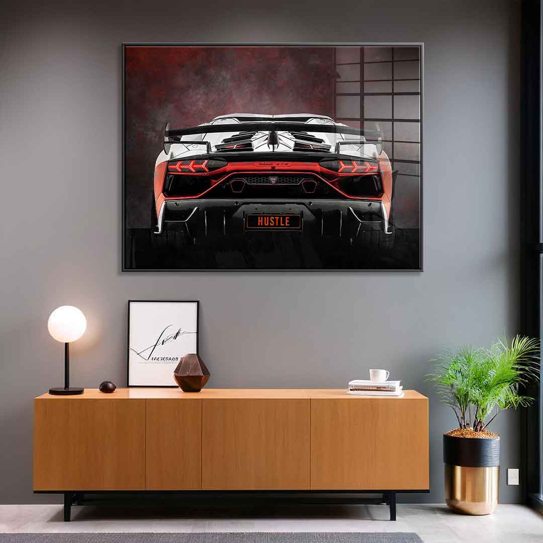 Lambo Backside - Acrylglas