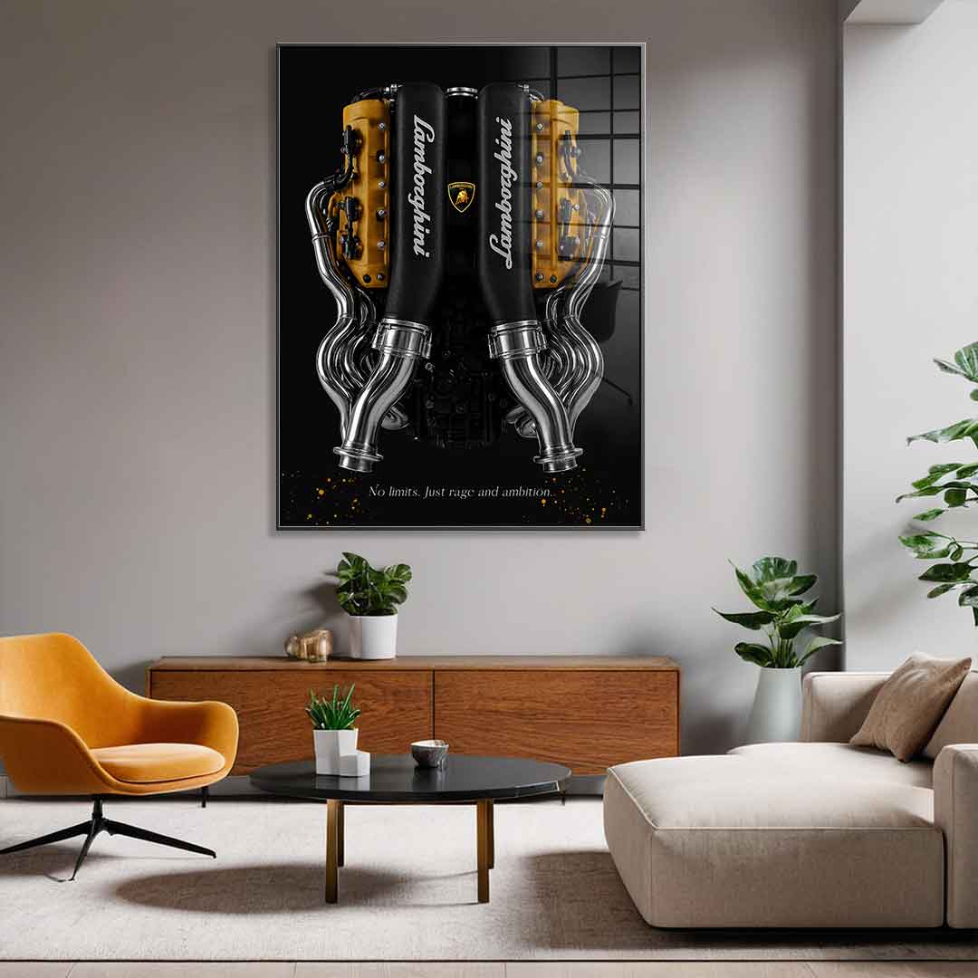 Lamborghini Engine - Acrylic glass