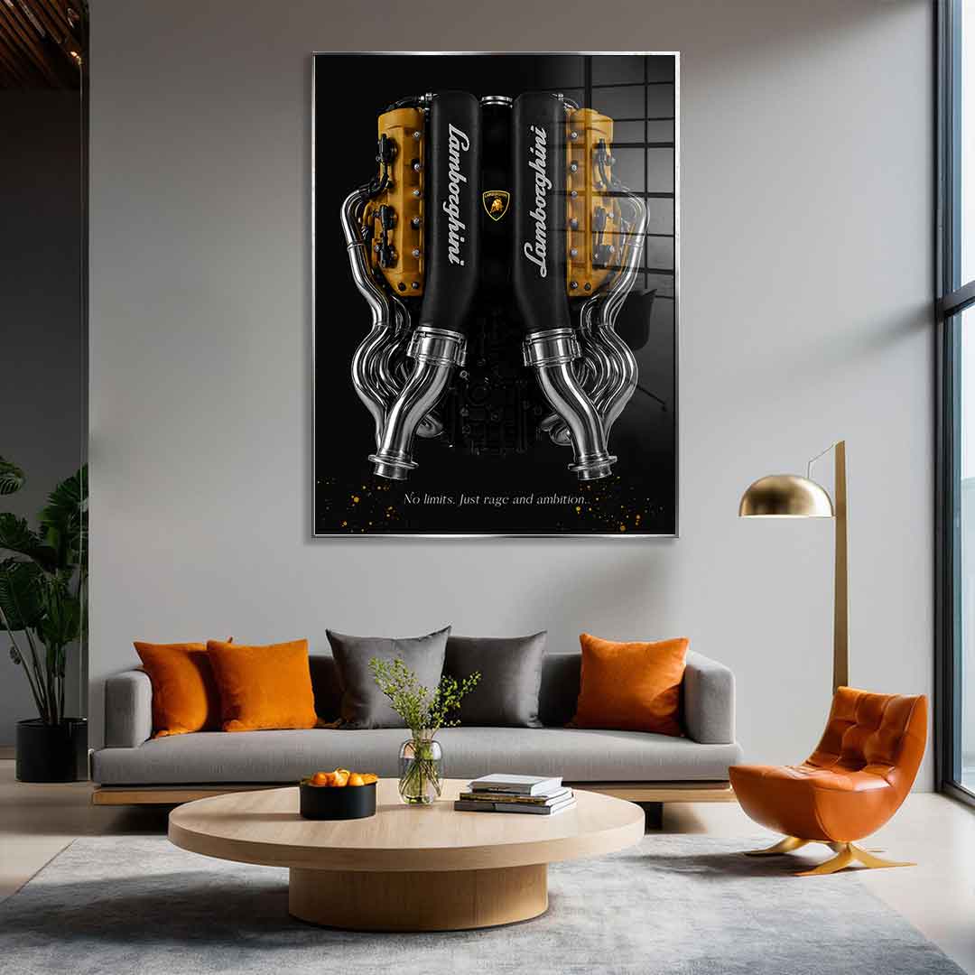 Lamborghini Engine - Acrylic glass