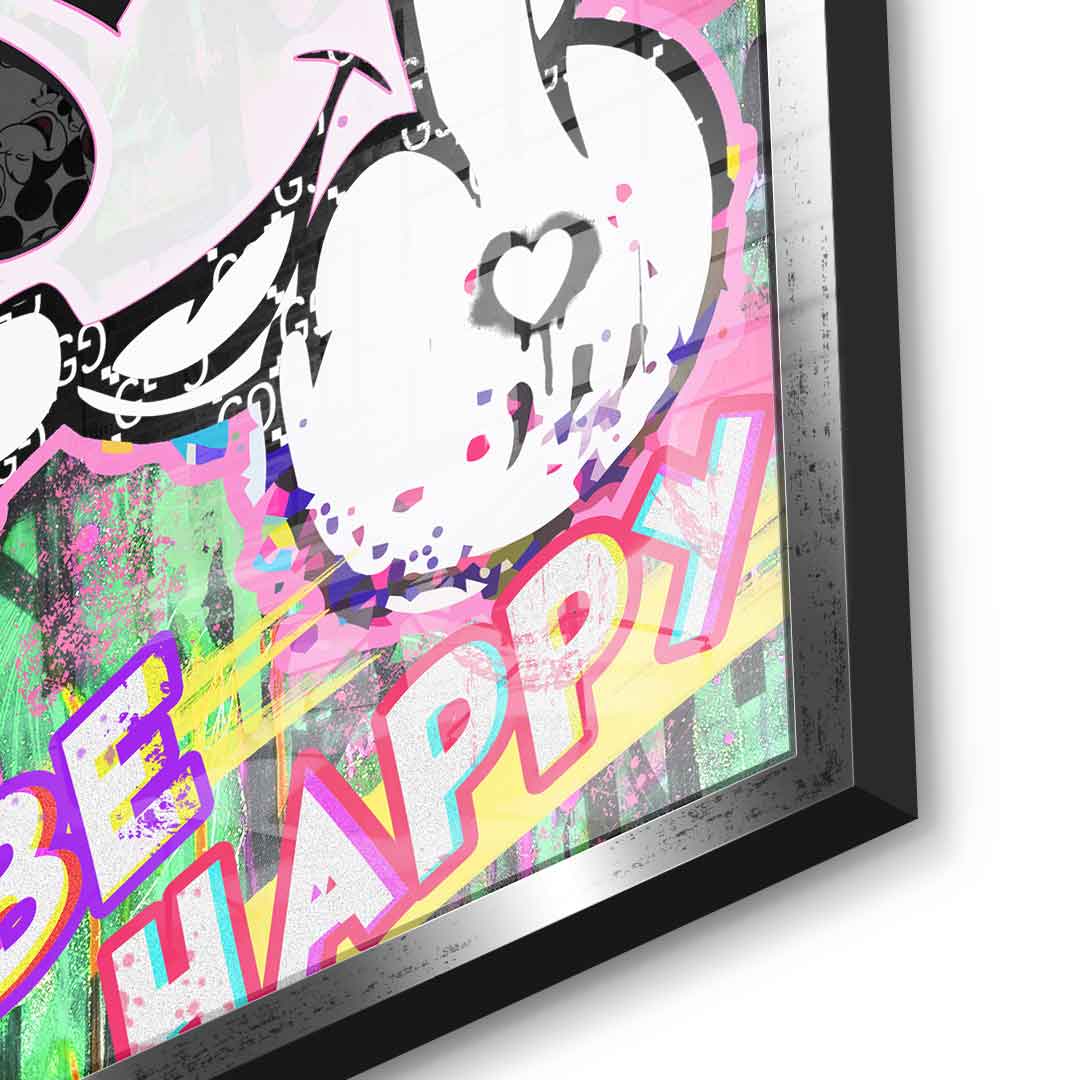 M Fuck Happy - Acrylglas