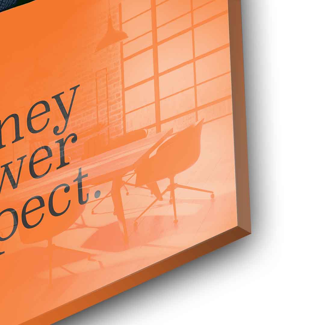 Money Power Respect - Acrylglas
