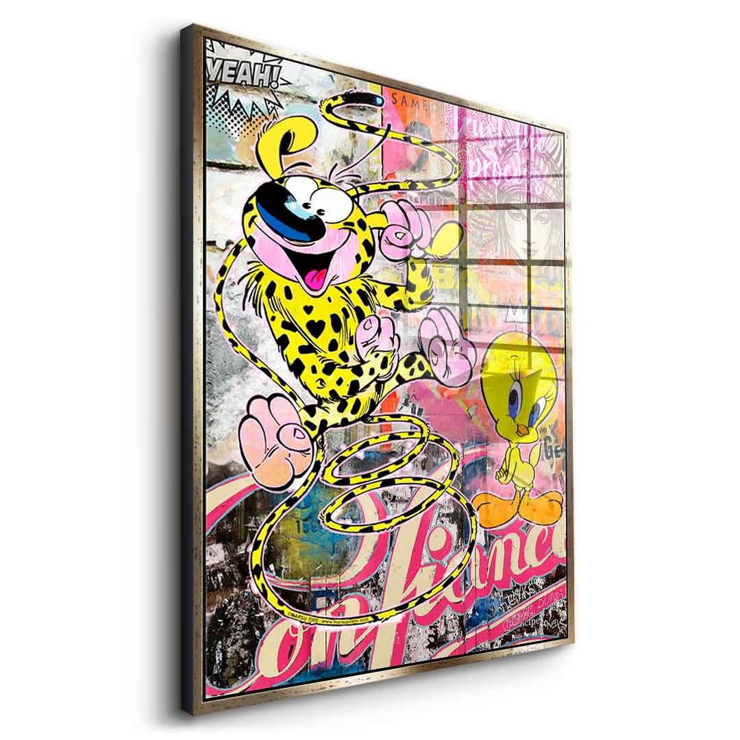 Marsu & Tweety - Acrylglas