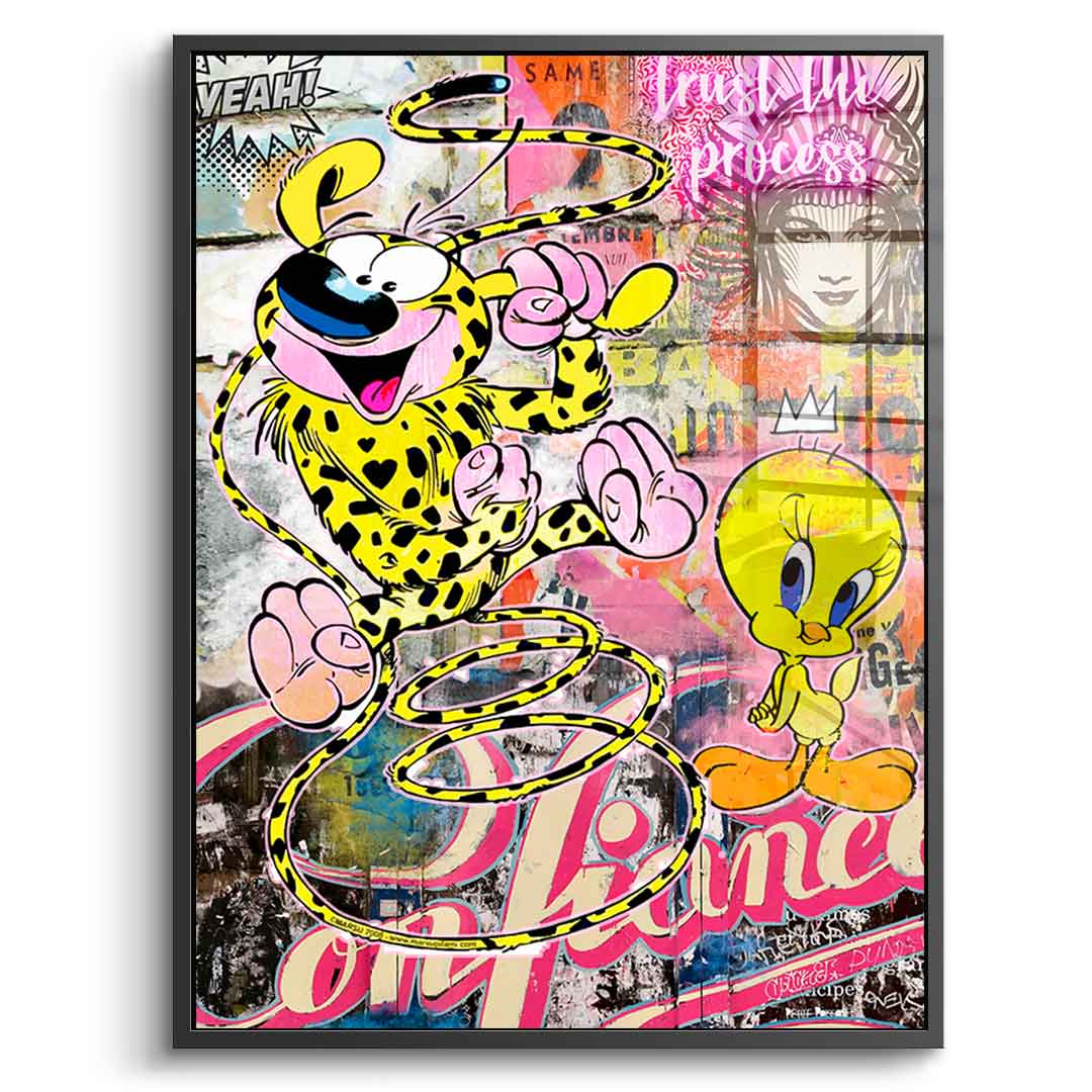 Marsu & Tweety - Acrylglas