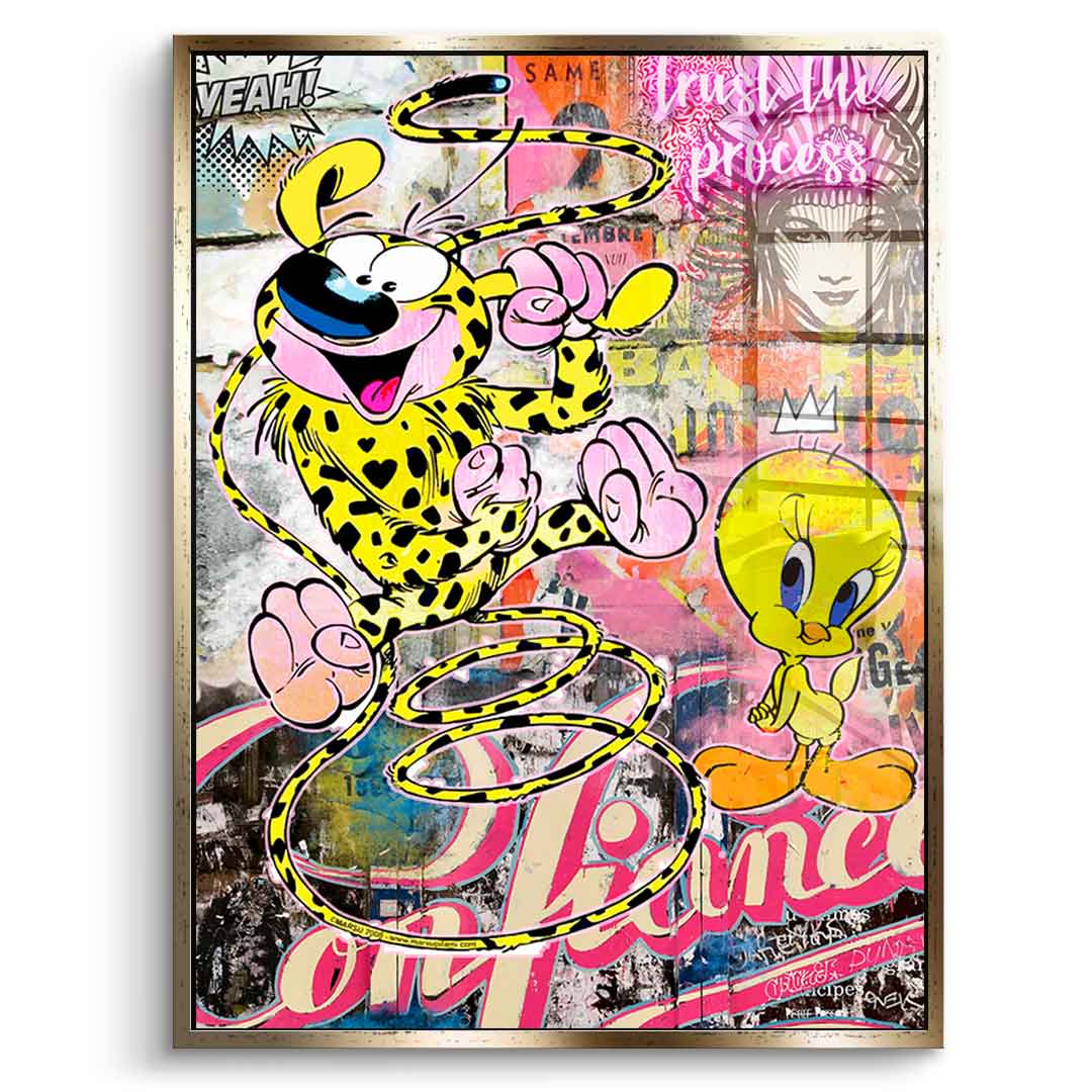 Marsu & Tweety - Acrylglas