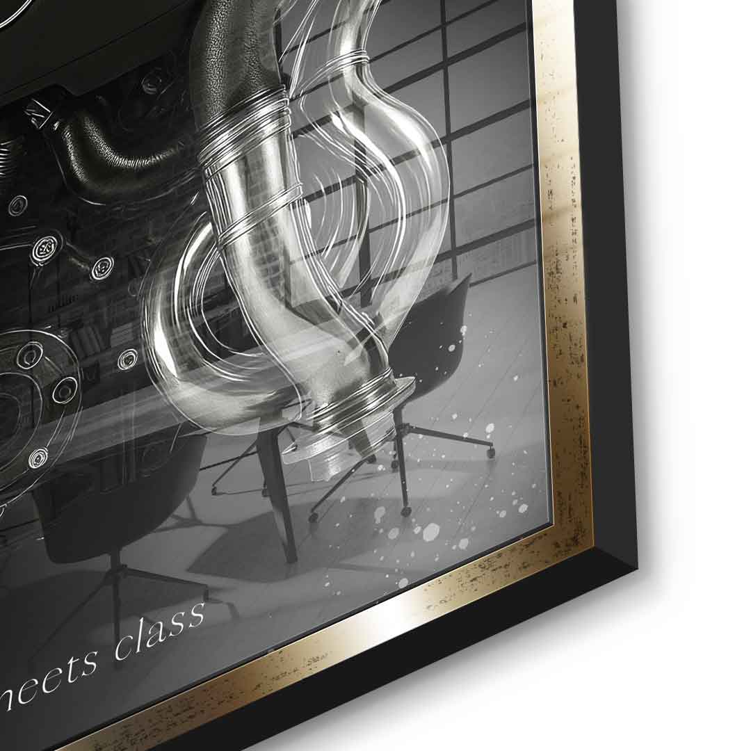 Mercedes V8 Engine - Acrylic glass