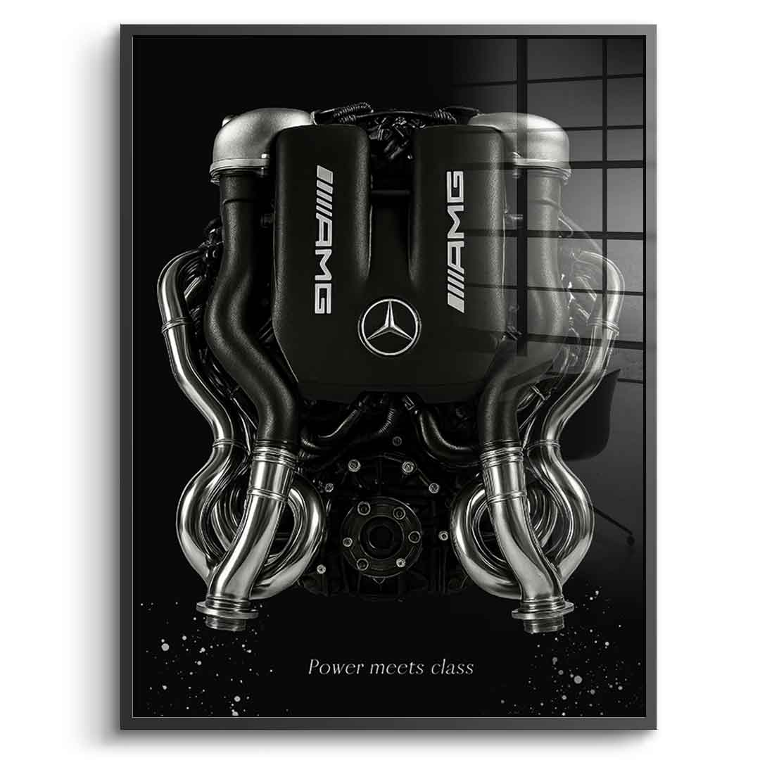 Mercedes V8 Engine - Acrylic glass