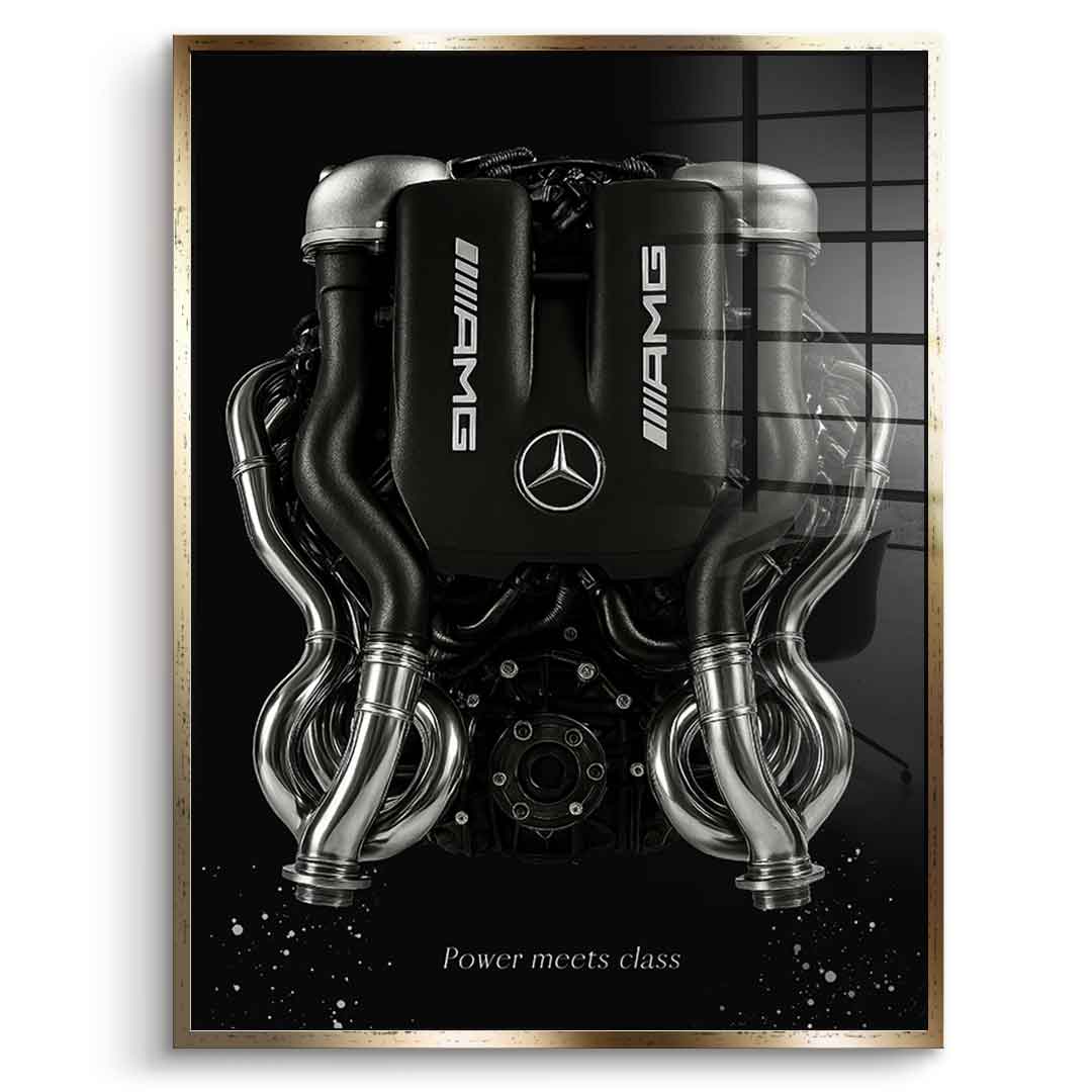 Mercedes V8 Engine - Acrylic glass