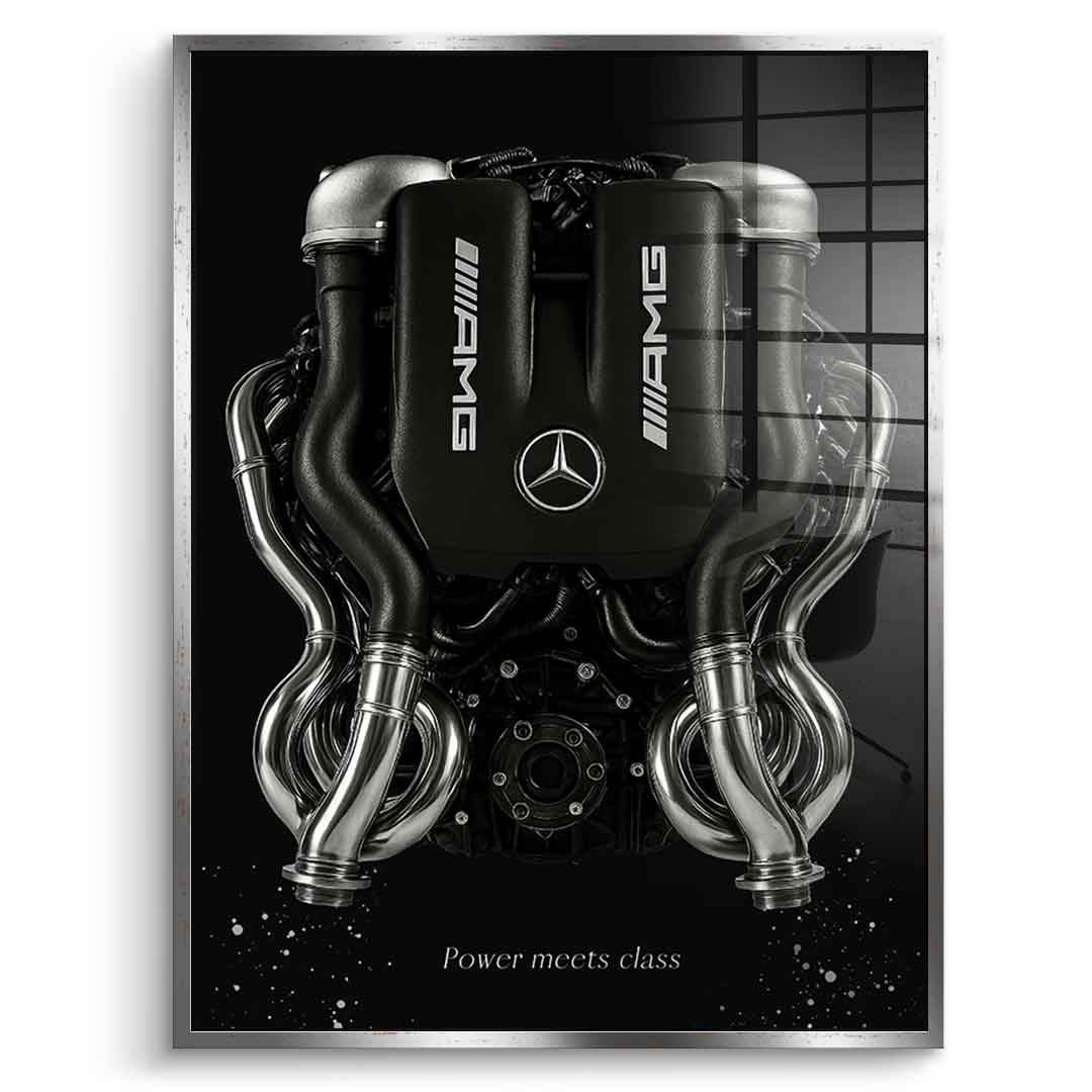 Mercedes V8 Engine - Acrylic glass