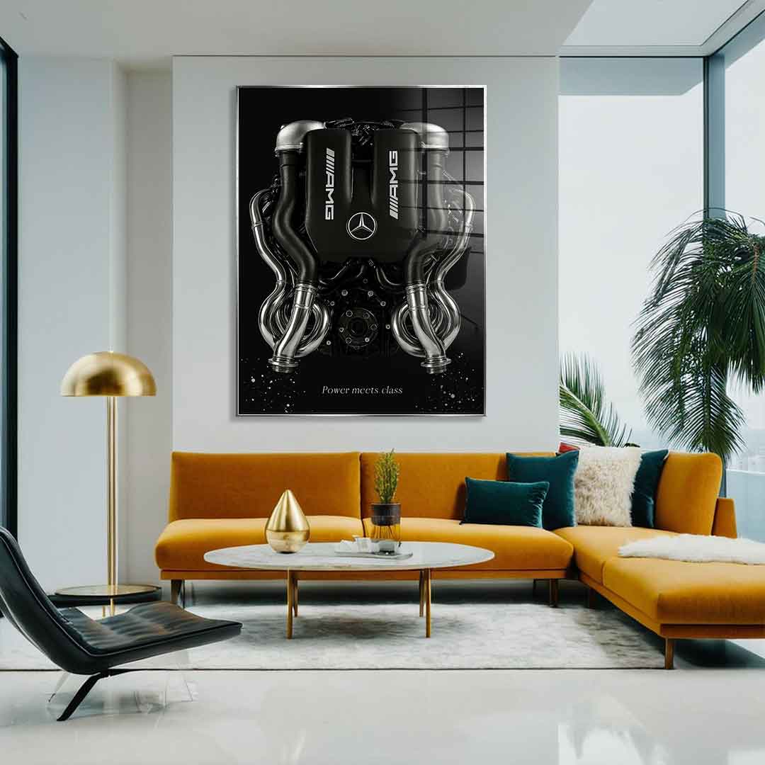 Mercedes V8 Engine - Acrylic glass