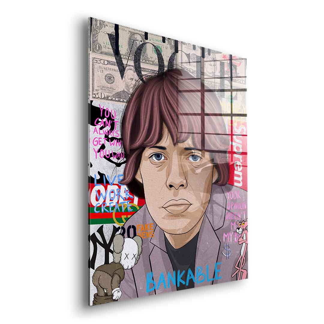 Mick Jagger - Szkło akrylowe