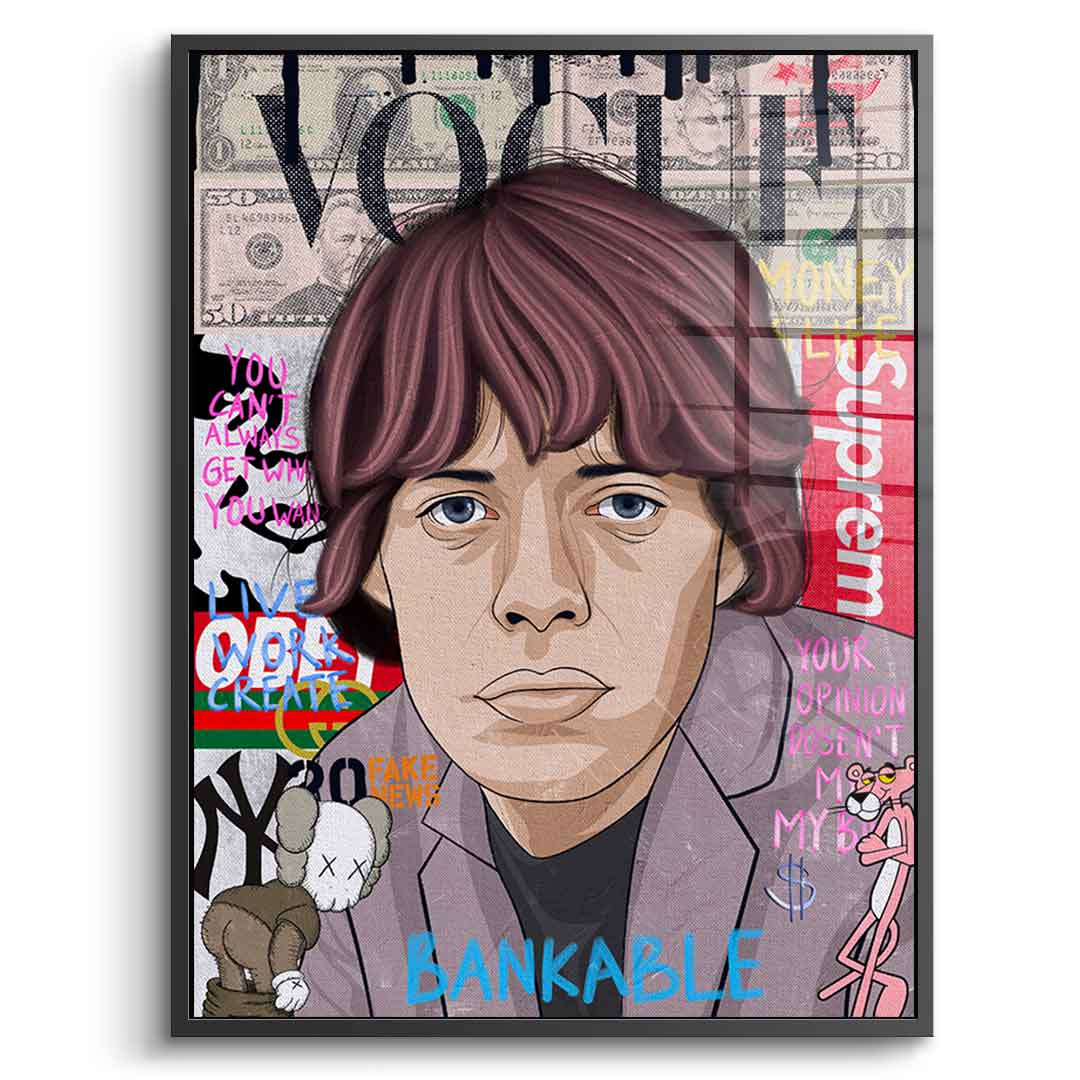 Mick Jagger - Szkło akrylowe