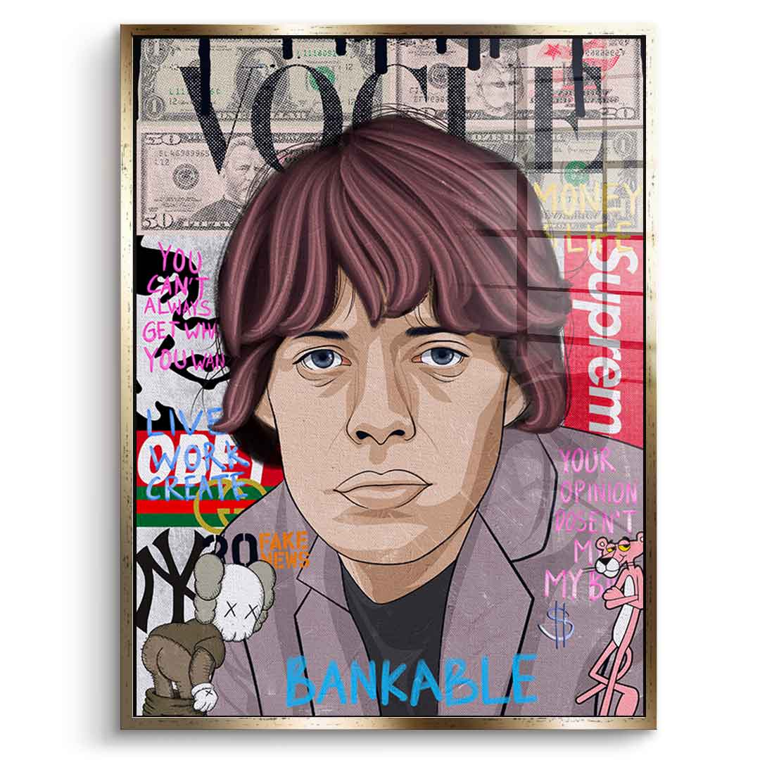 Mick Jagger - Szkło akrylowe
