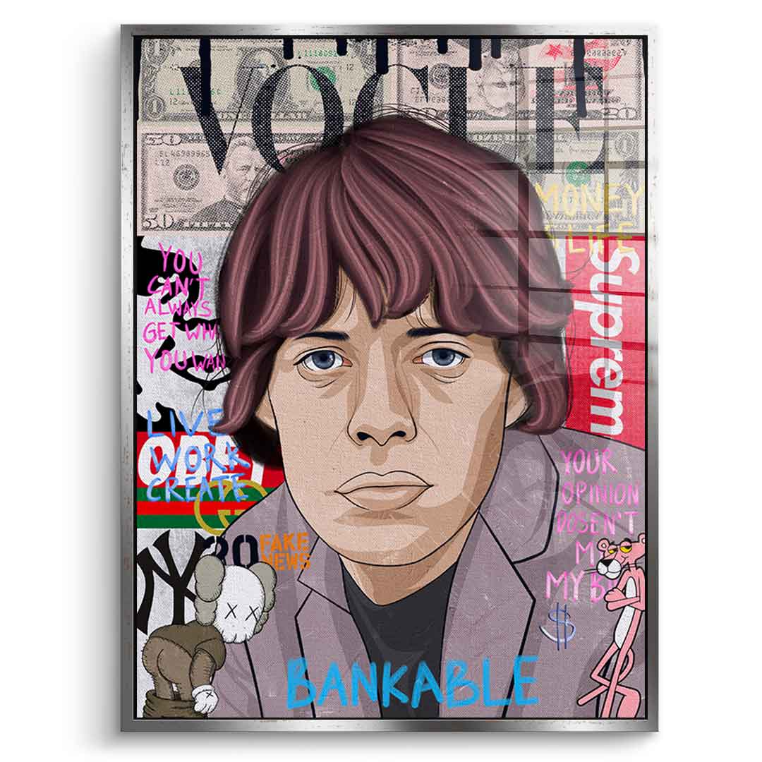 Mick Jagger - Szkło akrylowe
