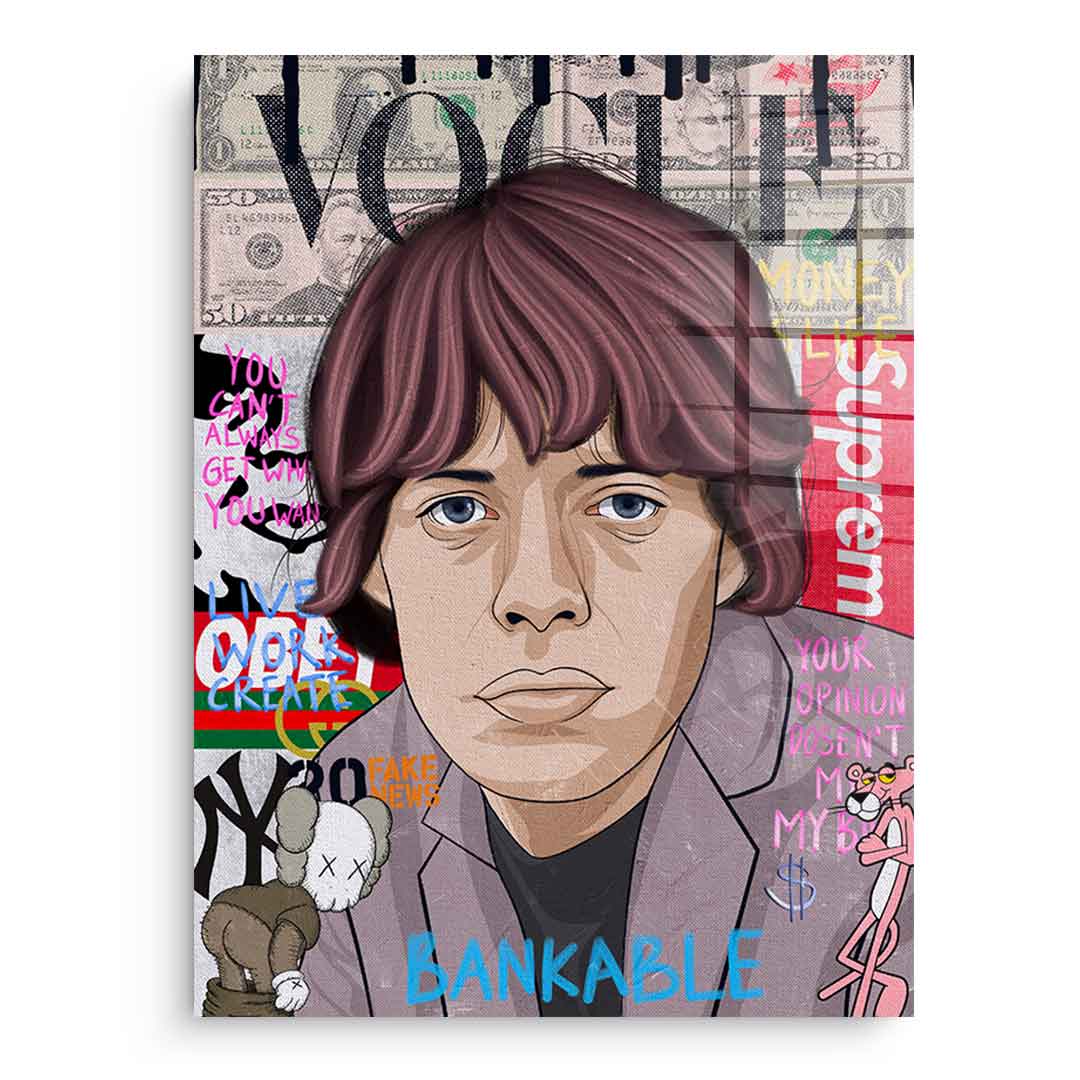 Mick Jagger - Szkło akrylowe