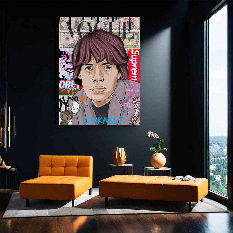 Mick Jagger - Szkło akrylowe